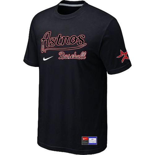 MLB Houston Astros Black Nike Short Sleeve Practice T-Shirt ...