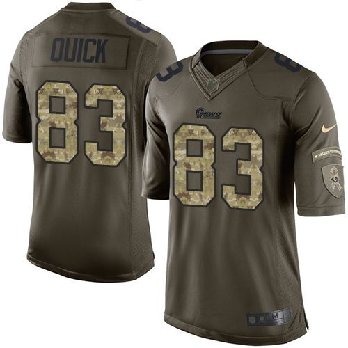 Nike Rams #83 Brian Quick Green Men’s Stitched NFL Limited Salute to ...